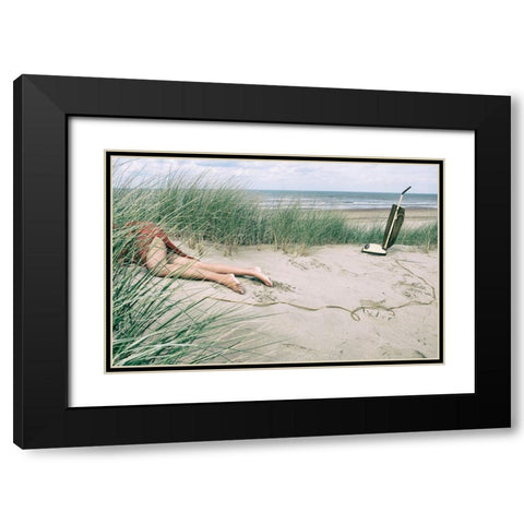 -Hoover- Black Modern Wood Framed Art Print with Double Matting by Vink, Hans