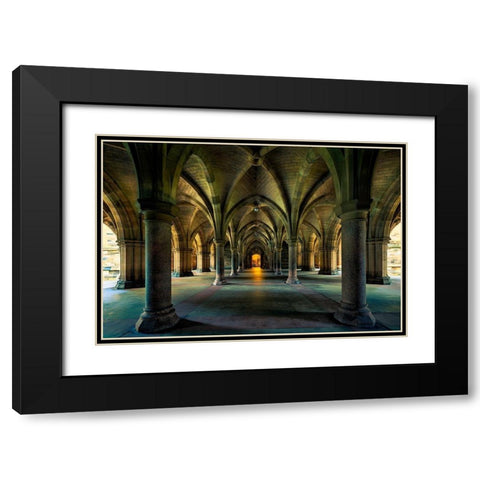 Go In Black Modern Wood Framed Art Print with Double Matting by Pastor Benjumeda, Eugenio