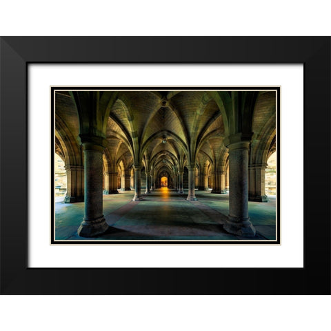 Go In Black Modern Wood Framed Art Print with Double Matting by Pastor Benjumeda, Eugenio