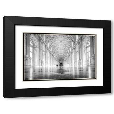 Lost In The Light Black Modern Wood Framed Art Print with Double Matting by Ianeva, Aida