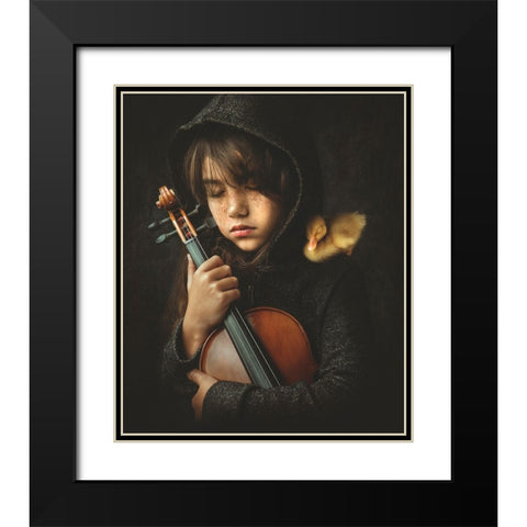 I Will Always Be Around Black Modern Wood Framed Art Print with Double Matting by Kisworo, Sebastian