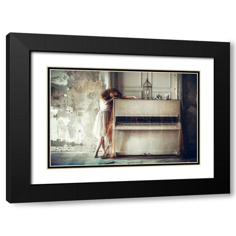 It Is Both A Blessing And A Curse To Feel Everything So Very Deeply... Black Modern Wood Framed Art Print with Double Matting by Bolgov, Ruslan