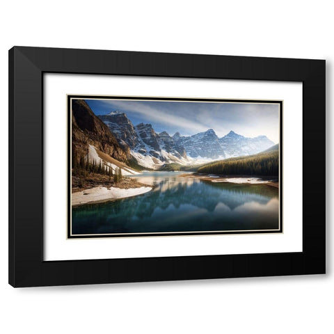 An Old Friend. Black Modern Wood Framed Art Print with Double Matting by Pablo De, Juan