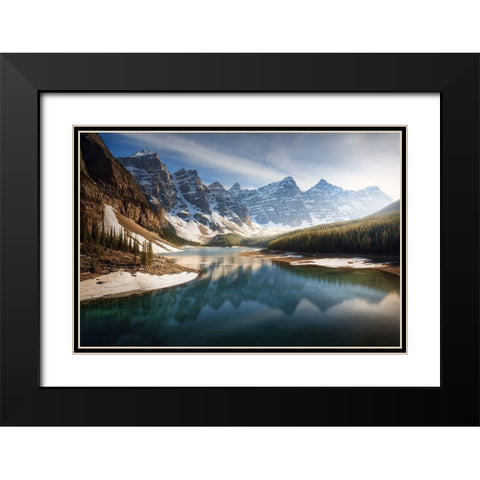 An Old Friend. Black Modern Wood Framed Art Print with Double Matting by Pablo De, Juan