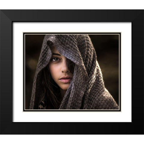 Dorin Black Modern Wood Framed Art Print with Double Matting by Solinski, Tomasz