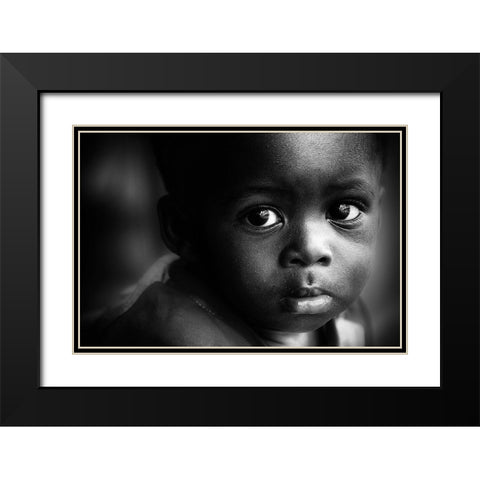 Your Eyes Can Do Everything - Ghana Black Modern Wood Framed Art Print with Double Matting by Pandolfini, Sergio