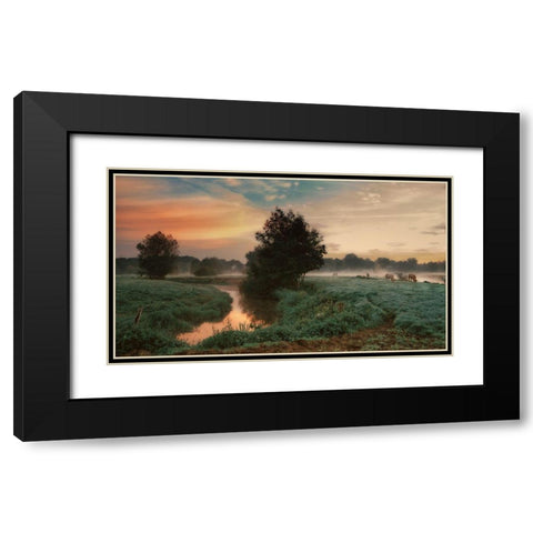 Foggy Dream Black Modern Wood Framed Art Print with Double Matting by Dingemans, Saskia