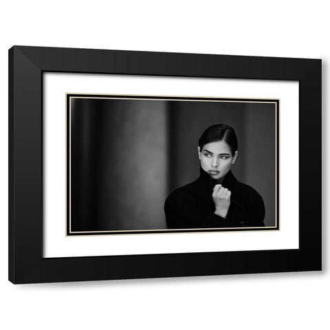 Gulsina Black Modern Wood Framed Art Print with Double Matting by Peter Muller Photography