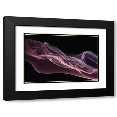 Floating Purple In Pink Black Modern Wood Framed Art Print with Double Matting by Westum, Heidi