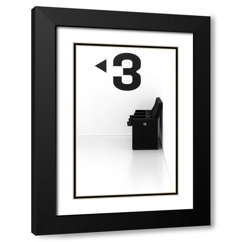 Choose A Number Black Modern Wood Framed Art Print with Double Matting by van Son, Greetje