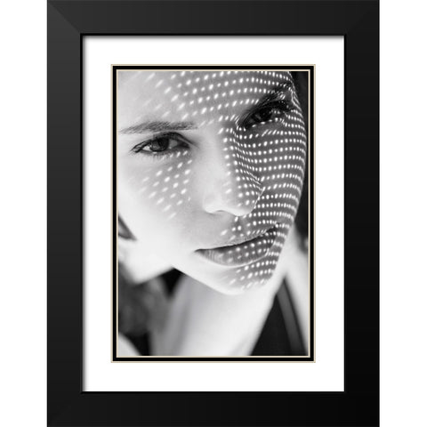 Untitled Black Modern Wood Framed Art Print with Double Matting by Dobrev, Evelin