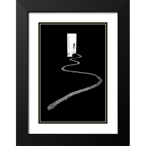 Tate Museum  London Black Modern Wood Framed Art Print with Double Matting by Eichelberg, Amnon
