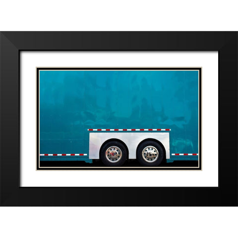 Bus - Abbot Kinney Festival Venice California Black Modern Wood Framed Art Print with Double Matting by Orbach, Arnon