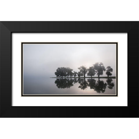 Before My Coffee... Black Modern Wood Framed Art Print with Double Matting by Linkhart, Andy