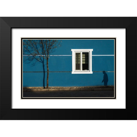 Shadow Black Modern Wood Framed Art Print with Double Matting by Pancareken, Yavuz