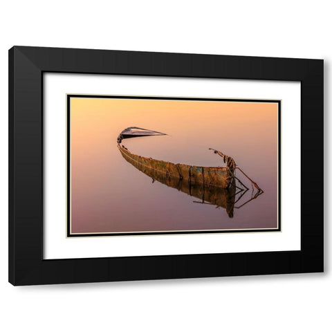 Rest Black Modern Wood Framed Art Print with Double Matting by Forner Rodriguez, Joaquin