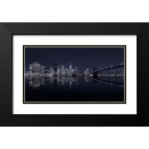 Never Sleeps (3) Black Modern Wood Framed Art Print with Double Matting by Ruiz Dueso, Jorge
