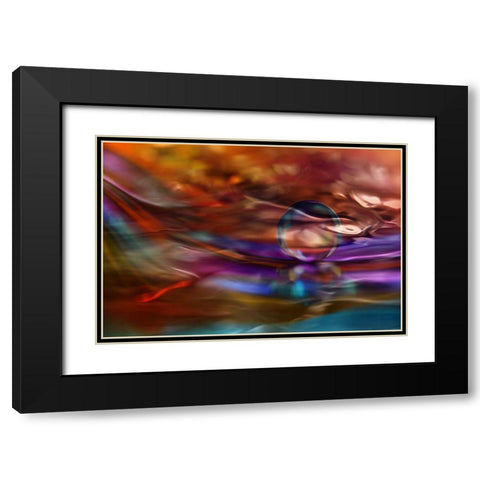 Transparent Black Modern Wood Framed Art Print with Double Matting by Westum, Heidi