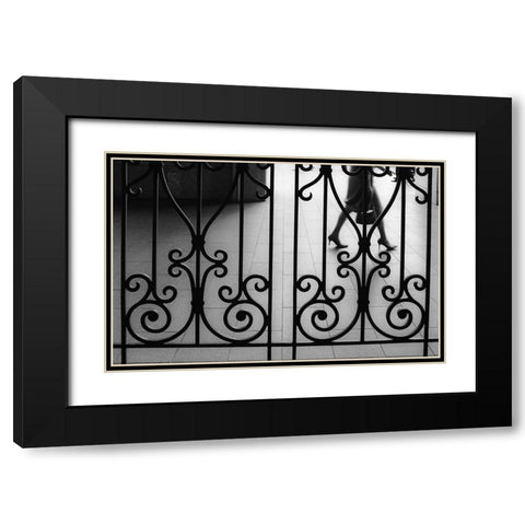 Street 15 Black Modern Wood Framed Art Print with Double Matting by Miyagi, Masahiro