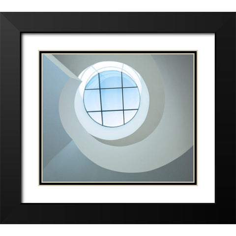 Looking Up Black Modern Wood Framed Art Print with Double Matting by Wogeck, Marianne