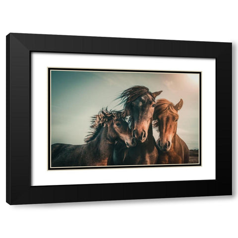 Family Portrait Black Modern Wood Framed Art Print with Double Matting by Hennen, Marcus