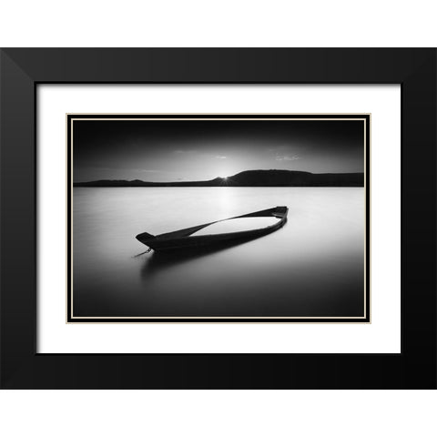 Zuratkul-Zen Black Modern Wood Framed Art Print with Double Matting by Trakhtenberg, Mikhail