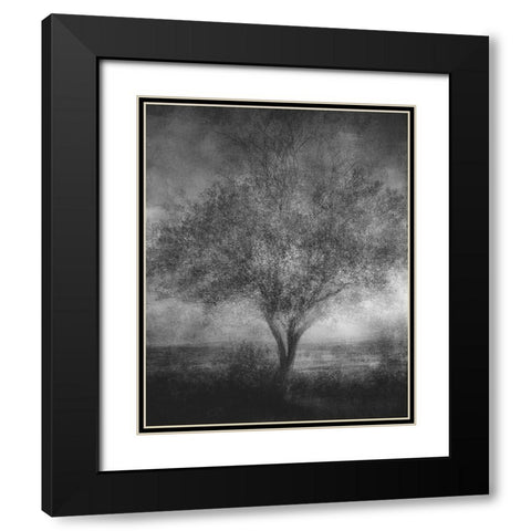 Reminisce Black Modern Wood Framed Art Print with Double Matting by Holmstrom, Katarina
