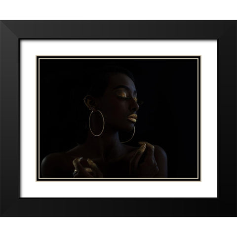 Untitled Black Modern Wood Framed Art Print with Double Matting by Eichelberg, Amnon