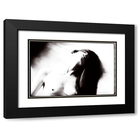 Asphyxy Black Modern Wood Framed Art Print with Double Matting by Goryunov, Georgy