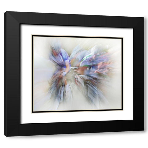 Taking The Lead Black Modern Wood Framed Art Print with Double Matting by Urlings, Lou