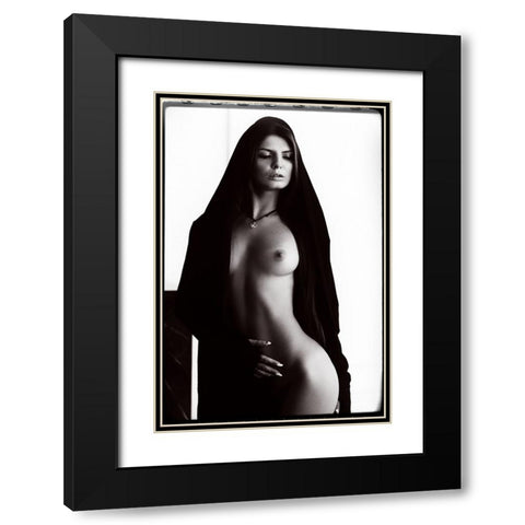 Modesty Black Modern Wood Framed Art Print with Double Matting by Goryunov, Georgy