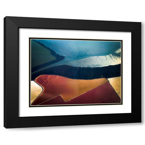 Salt Flats 005 Black Modern Wood Framed Art Print with Double Matting by Darby, Rob