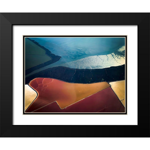 Salt Flats 005 Black Modern Wood Framed Art Print with Double Matting by Darby, Rob