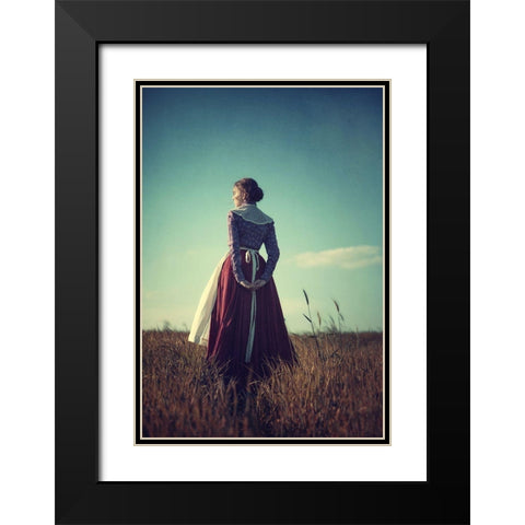 Prairie Black Modern Wood Framed Art Print with Double Matting by Russocka, Magdalena