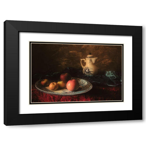 Untitled Black Modern Wood Framed Art Print with Double Matting by Ustinagreen
