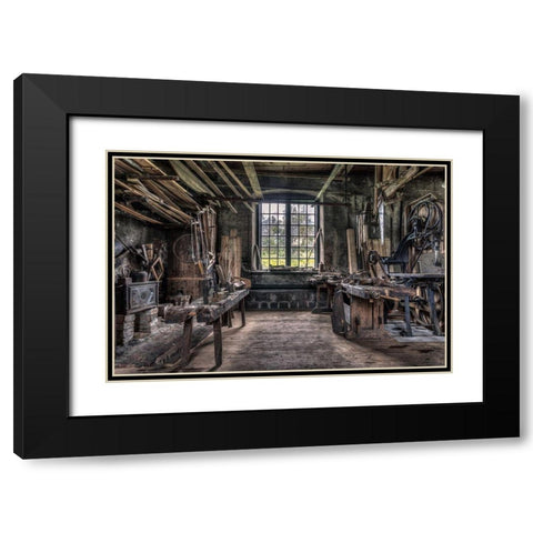 The Carpenters Workshop Black Modern Wood Framed Art Print with Double Matting by Riml, Ludwig