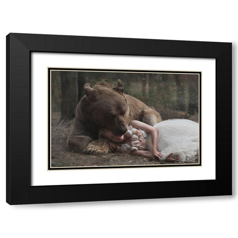 Untitled Black Modern Wood Framed Art Print with Double Matting by Barantseva, Olga