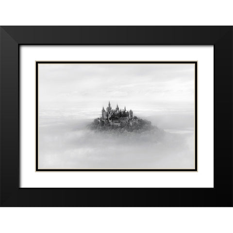 Hohenzollern Black Modern Wood Framed Art Print with Double Matting by Guerola, Joaquin