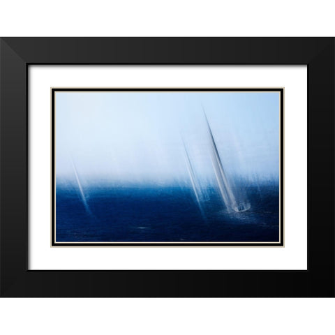 Freedom Black Modern Wood Framed Art Print with Double Matting by Flour, Bruno