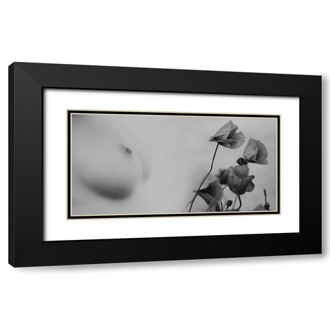 Untitled Black Modern Wood Framed Art Print with Double Matting by Bousca, Bogdan