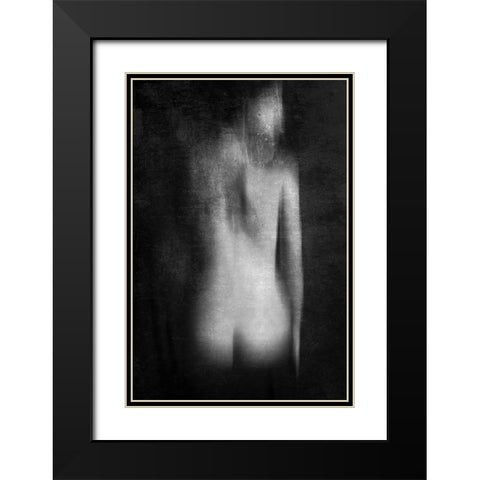 Back Seated Black Modern Wood Framed Art Print with Double Matting by Rebustini, Luca