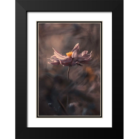 Japanese Style Black Modern Wood Framed Art Print with Double Matting by BRAVIN, Fabien