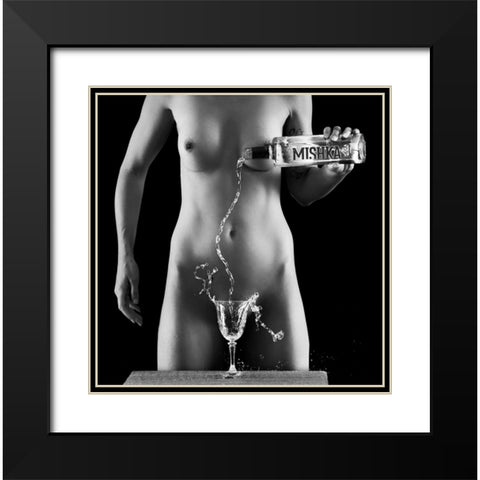 Anyone For Vodka Black Modern Wood Framed Art Print with Double Matting by Finighan, Brennan