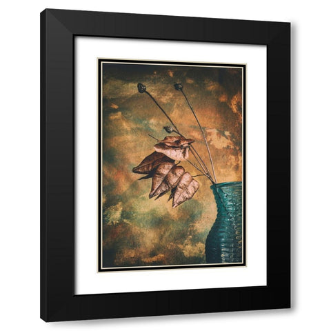 Split Black Modern Wood Framed Art Print with Double Matting by Kiral, Cicek