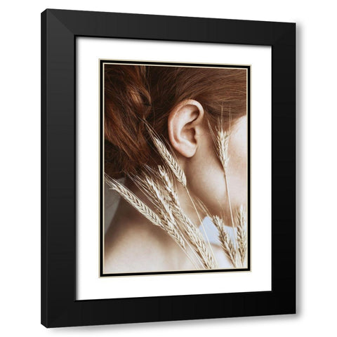 Rye Black Modern Wood Framed Art Print with Double Matting by Gorecka, Dorota