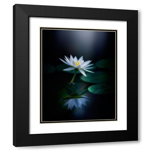 Reflection Black Modern Wood Framed Art Print with Double Matting by Suzuki, Takashi