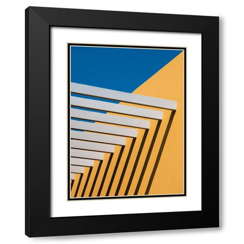 Sunny Composition Black Modern Wood Framed Art Print with Double Matting by Urrutia, Adolfo
