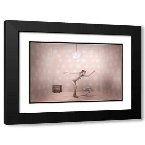 The Show Must Go On... Black Modern Wood Framed Art Print with Double Matting by Von Diepenbroek, Christine