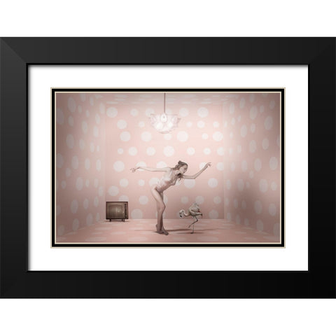 The Show Must Go On... Black Modern Wood Framed Art Print with Double Matting by Von Diepenbroek, Christine
