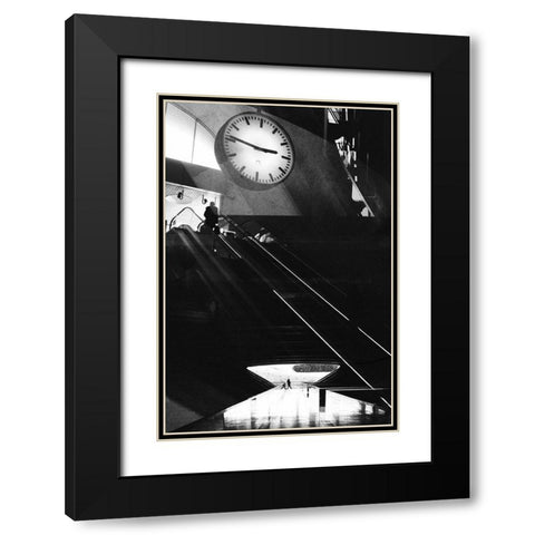 Ascend A Fall Black Modern Wood Framed Art Print with Double Matting by Abrantes, Paulo